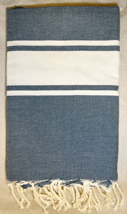 Telo Mare Fouta Classic Blu Oceano